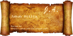 Jakob Attila névjegykártya
